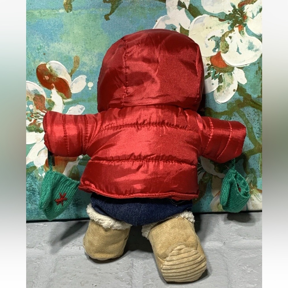 Starbucks Bearista Barista Bear Plush 2006 Puffer Coat Red Coffee Love 51st Ed - Picture 6 of 10